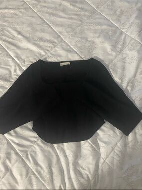 Altar’d state long sleeve black crop top